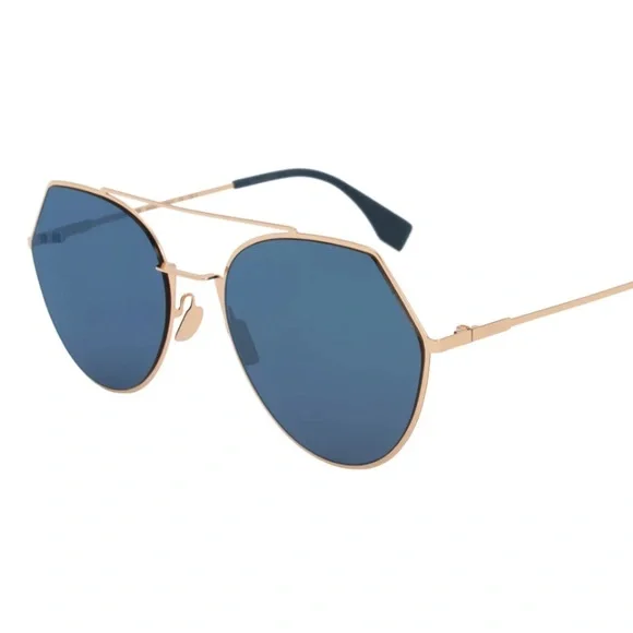 Fendi Blue/Gold 140MM Sunglasses - Picture 2 of 12